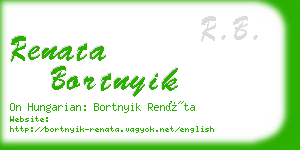 renata bortnyik business card